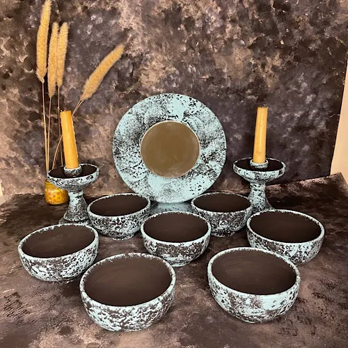 هفت سین ست مشکی آبی