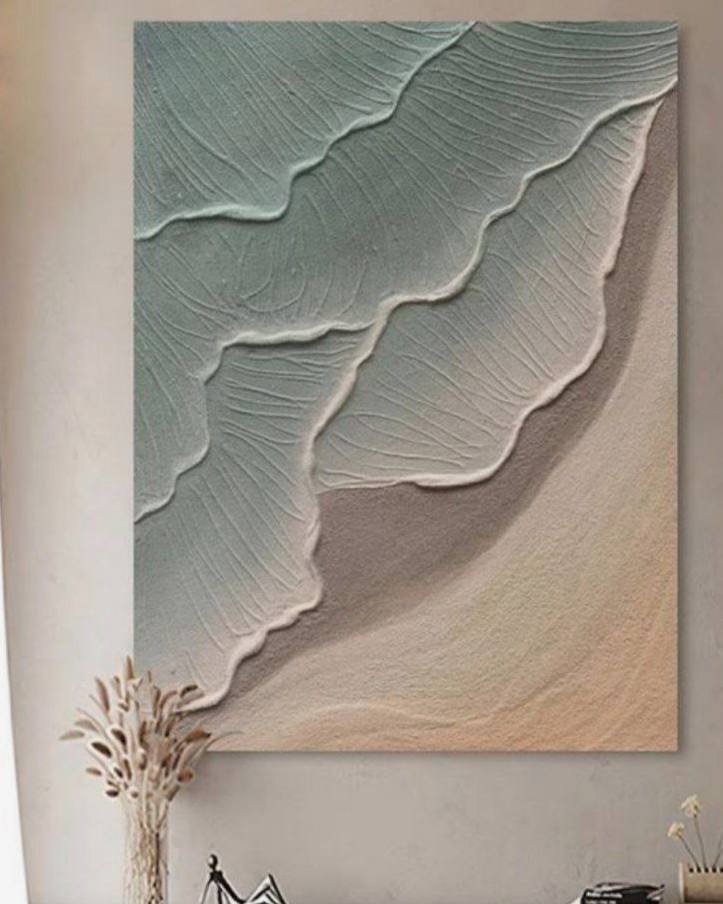 تابلو مینیمال دریای صدفی